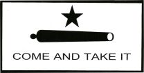 Gonzales Flag 4"x8"- Sticker