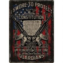 River's Edge "Guardians of Constitution" 12"x17" Embossed Sign