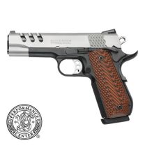 Smith & Wesson 1911 45ACP 4.25", Stainless TwoTone, Wood