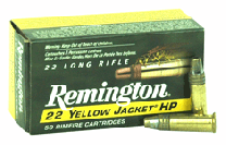 Remington Ammo 22 LR 33GR Yellow Jacket TC Lead-HP
