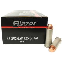 CCI Blazer .38 Special +P 125GR TMJ, 50-Pack