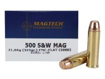 Magtech .500 S&W 325GR FMJ Flat, 20-Pack