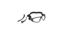 Champion Closed Frame Glasses/Goggles, Black/Clear