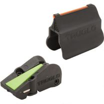 TruGlo FAST Universal Shotgun Sight Set Fiber Optic Steel, Black