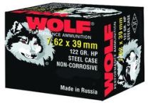Wolf Ammo Polyform 7.62x39mm 122GR HP, 20-Pack