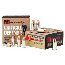 Hornady Critical Defense 9mmx 18mm Makarov 90GR FTX, 25-Pack