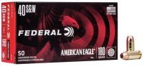 Federal American Eagle 40S&W 180GR FMJ, 50-Pack