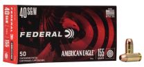 Federal American Eagle 40S&W 155GR FMJ, 50-Pack