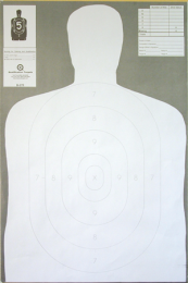 Qualification Target White Silhouette Target