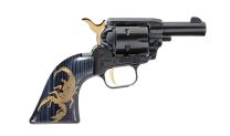 Heritage Barkeep 22LR 2", Black with Polymer Grips/Gold Scorpion