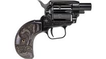 Heritage Barkeep Boot 22LR 1.68", Black/Custom Wood Burnt Snake