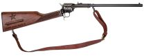 Heritage Roughrider Rancher "Come and Take It" 22LR 16", Walnut/Black, Leather Sling