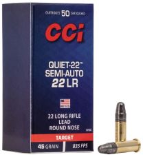 CCI Quiet-22 .22LR 45GR SP, 50-Pack