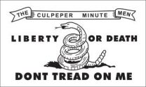 Cupeper Minutemen Flag with Stick