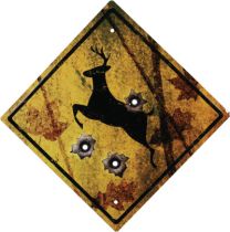 Tin Sign - Deer Crossing