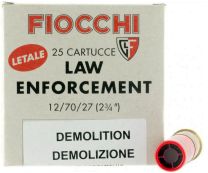 Fiocchi Lead and Wax Buckshot/Slug 2-3/4" 12GA 1 oz Slug
