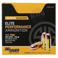 Sig Sauer Elite Performance .380ACP 100GR FMJ, 200-Pack