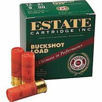 Estate Cartridge 2-3/4" 12GA 00 Buck Shot, 25-Pack