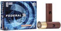 Federal Power-Shok Rifled Slug 3-1/2" 10GA 1-3/4oz, 5-Pack