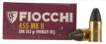 Fiocchi 455 Webley 262GR Lead Round Nose, 50-Pack