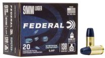 Federal Syntech Defense 9mm 138R SJHP, 20-Pack