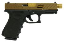 Glock Gen 3 9MM 4.6", Custom Chainmail Stippled Frame, Bear Cut Slide