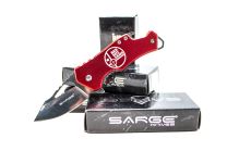 Red Dot Arms Folding Logo Knife, Red