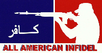 American Infidel 4"x8"- Stickers