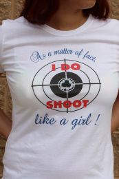 Red Dot Arms Shoot Like A Girl T-Shirt