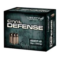 Liberty Ammo CIVIL Defense 45 ACP+P 78GR