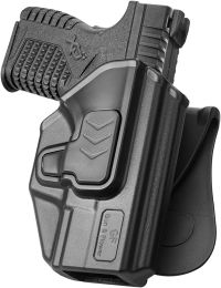 Springfield XD-S Holster, OWB Paddle Holster Fit Springfield XD-S 9mm/.40 S&W 3.3" Barrel
