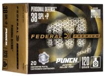 Federal Personal Defense Punch .38Spl +P 120GR JHP, 20-Pack