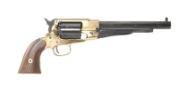 Pietta 1858 Remington Black Powder Revolver 44 Caliber 8", Brass Frame Blue