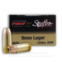 PMC Starfire Ammo 9MM Luger 124GR JHP, 20-Pack