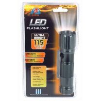 Promier 14 LED Flashlight 115 Lumen 3X AAA, Aluminum Gray