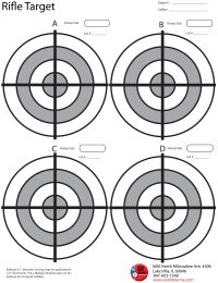 Red Dot Rifle Target