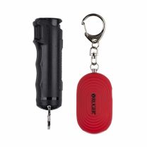 Ruger Sabre Personal Alarm and Pepper Gel Key Chain, Black/Red
