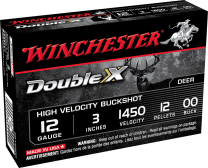 Winchester DoubleX 3" 12GA 00 Buck, 5-Pack