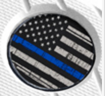 Brian Hoffner "Blue Line US Flag" Handle Art for Hoffner Knives