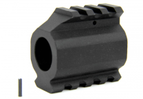 TacFire AR15/.750 Low Pro. Gas Block-Mil-Spec W/Top/Bottom Rail, Black