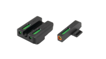 TruGlo Brite-Site TFX Pro FNH FNP-9/FNX-9/FNS-9 W/Compact Green Rear Green & Orange Focus Lock Front Sight, Black