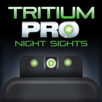 TruGlo Tritium Pro Night Sights FN FNX45 Set Wht, Black