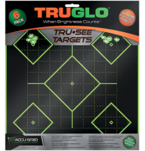 TruGlo Tru•See™ Splatter Target 5-Diamond 12X12 6-Pack, Green