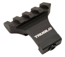 TruGlo 45 Degree Off-Set Riser Mount Picatinny Compatible Aluminum, Matte Black