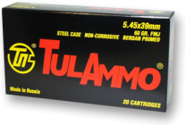 Tula Ammo 5.45x39 60GR FMJ, 20-Pack
