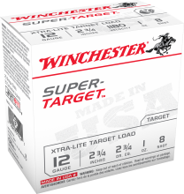 Winchester Super Target 2-3/4" 12GA #8 1oz, 25-Pack