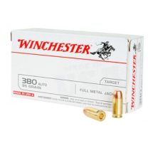 Winchester Ammo .380ACP 95GR FMJ, 100-Pack
