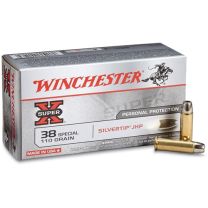 Winchester Super-X Ammo .38SPL 110GR JHP, 50-Pack