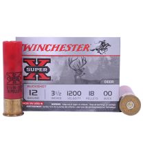 Winchester Super-X Ammo 3-1/2" 12GA #00 Buck Shot, 5-Pack