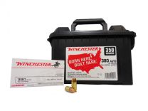 Winchester .380ACP 95GR FMJ, 350-Plastic Can